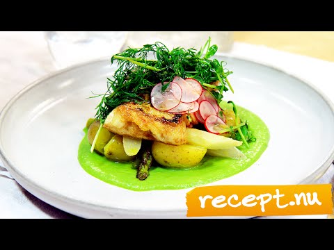 Filip Poon lagar fisk med ärtpuré i Mitt kök - TV4