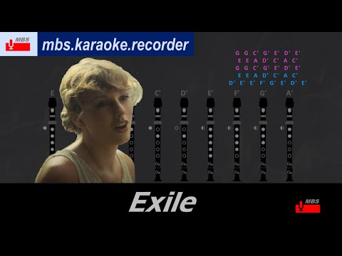 Exile Flute Recorder Tutorial / Taylor Swift Ft. Bon Iver / How To Play