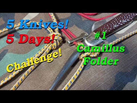 5 Knives 5 Days Challenge! #1 Camillus Folder w/ Marlin Spike. #5knives5days #5knivesin5days