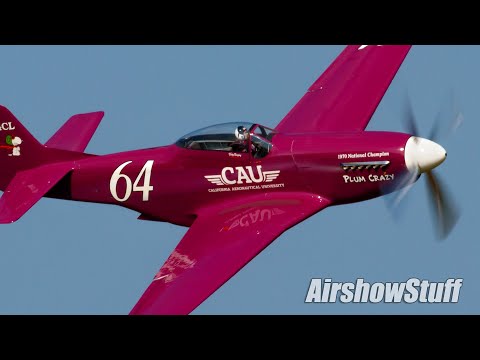Purple P-51 Mustang "Plum Crazy" Aerobatics - EAA AirVenture Oshkosh 2024