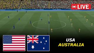 🔴USA vs Australia Live | World Cup 2026 | eFootball PES21 Video game Simulation 