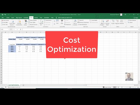 Cost Optimization using Solver in Excel #solverAddin #costOptimization