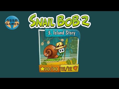 Snail BoB 2: Island Story All Levels , 3 Stars + All Puzzle Pieces , iOS Walkthrough