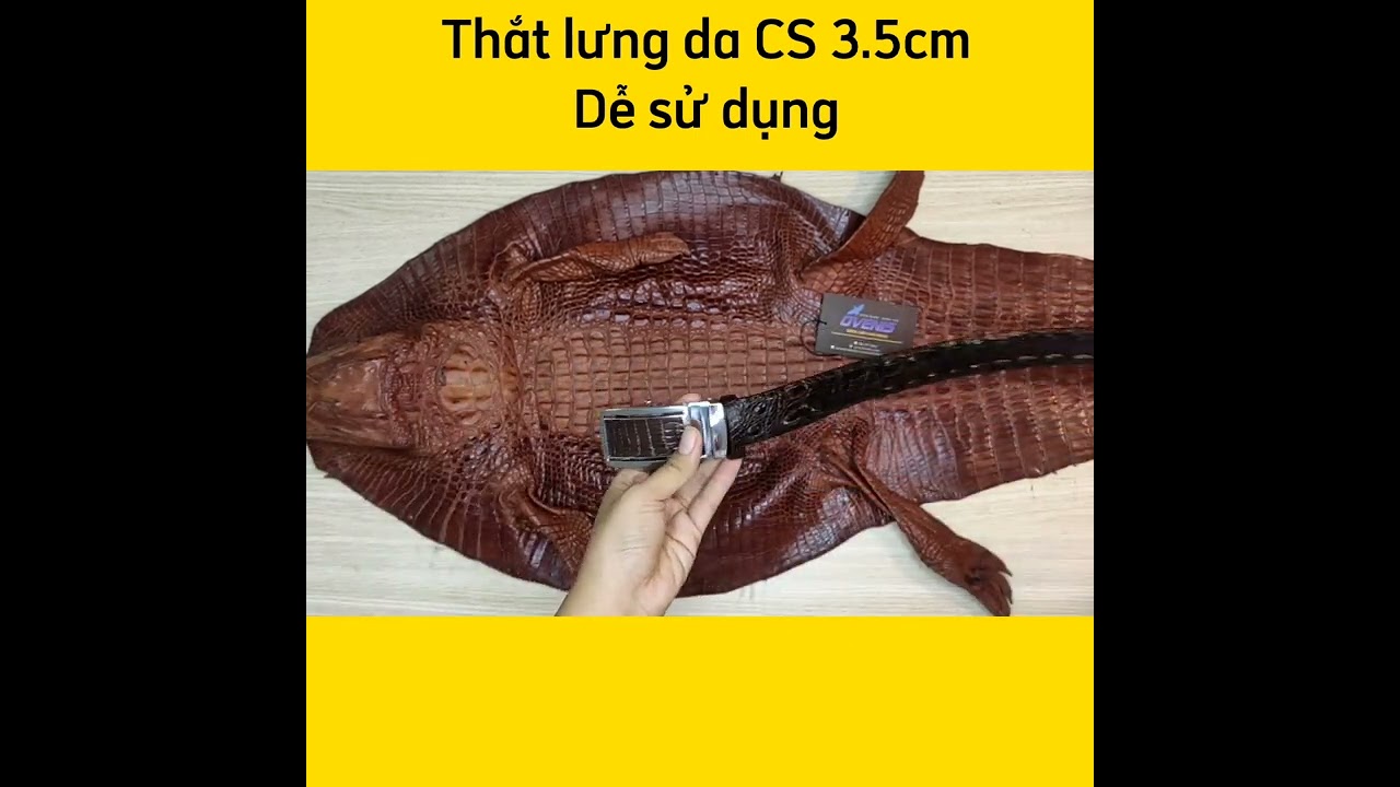 Dây Thắt Lưng Nam Da Cá Sấu TS125