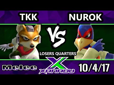 S@X 222 Melee - TKK (Ice Climbers, Fox) Vs. Nurok (Falco) - Smash Melee Losers Quarters - SSBM