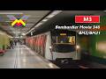 Bucharest Metro Bombardier Movia 346 BM2 BM21 Trains On M3 Line