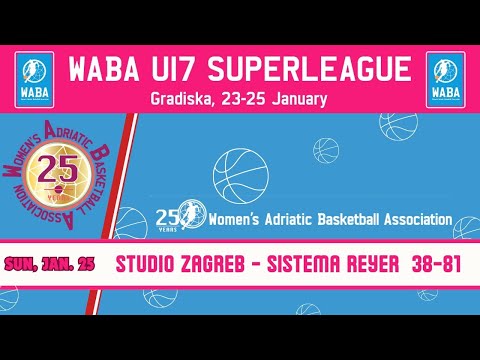 2025-26 WABA U17 Superleague: Studio Zagreb-Sistema Reyer 38-81 (25/01)