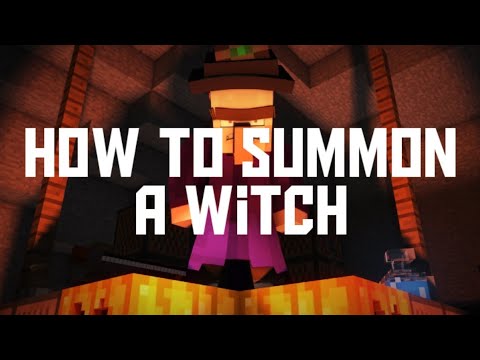How to summon a Witch -Minecraft