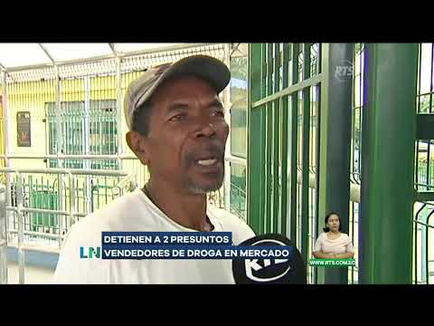Detienen a dos presuntos vendedores de droga en mercado