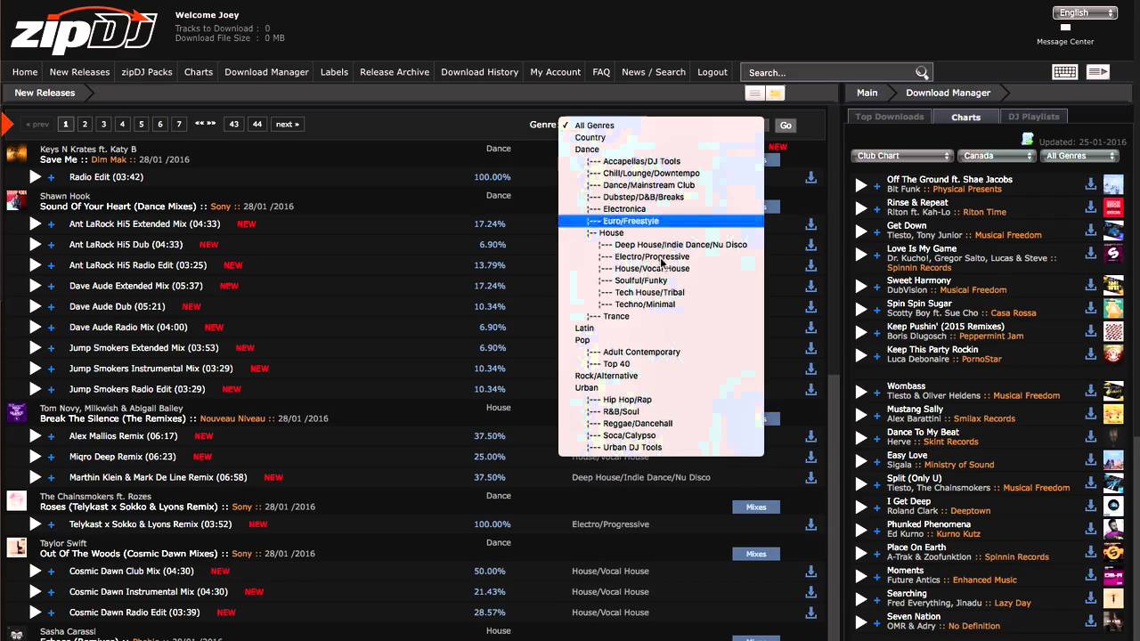 zipDJ Digital Download Pool Review & Talkthrough