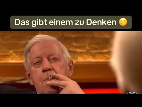 Altbundeskanzler Helmut Schmidt über das 21. Jahrhundert 😳