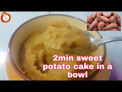 How to make Sweet Potato Cake in a Microwave | Sweet Potato Recipe| Kanamit Gid