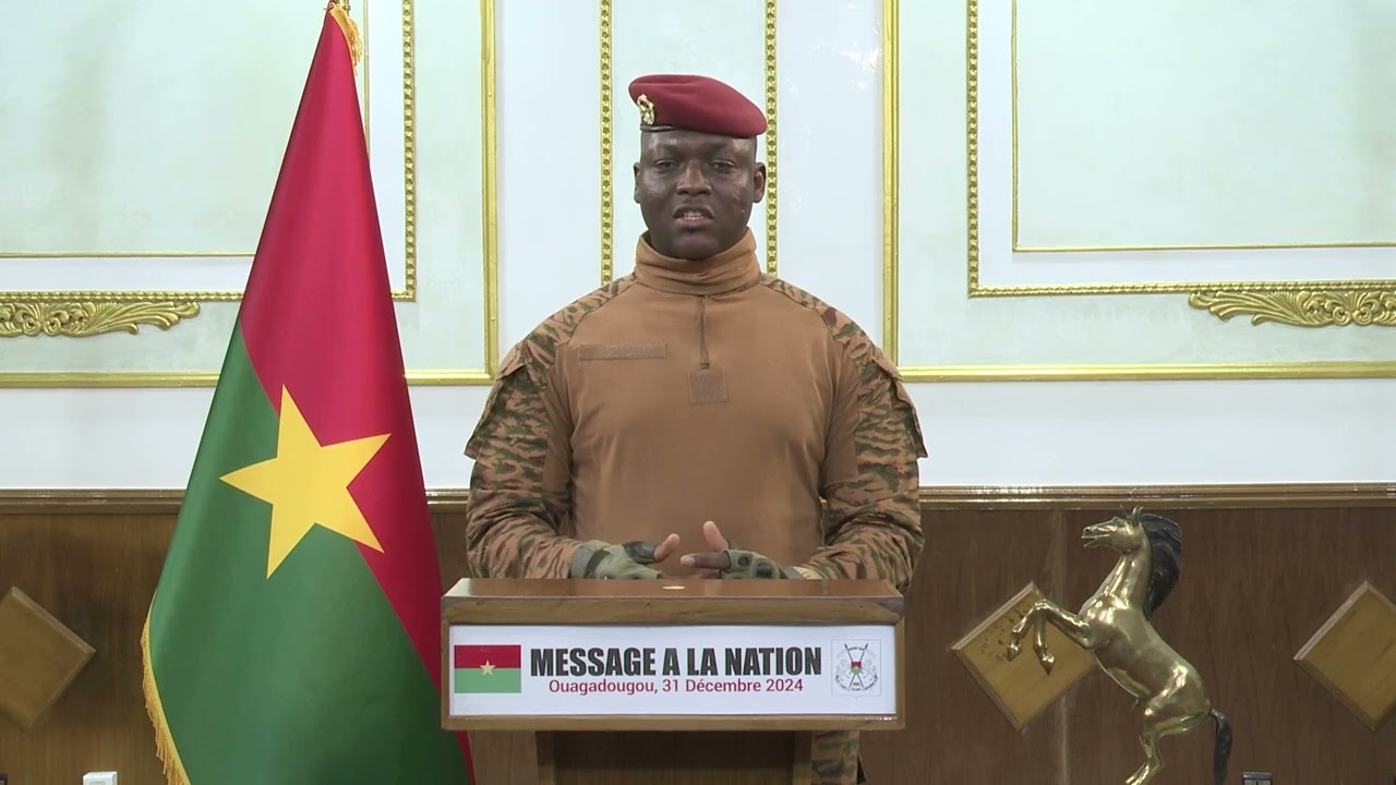 Message du Capitaine Ibrahim TRAORE, Président du Faso à l'occasion du nouvel an 2025