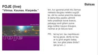 FOJE - &quot;Balsas&quot; (live)