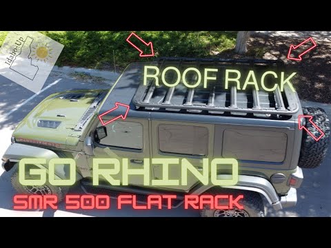 Go Rhino SMR500 Roof Rack and Go Rhino SMR Series Mounting Brackets on a Jeep Wrangler Xtreme Recon