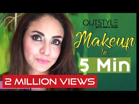 Beauty | How To Do Everyday Makeup in 5 Mins | Amazing Make up Tutorial by Nadia Khan | Outstyle.com
