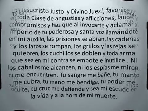 LA ORIGINAL ORACION AL JUSTO JUEZ