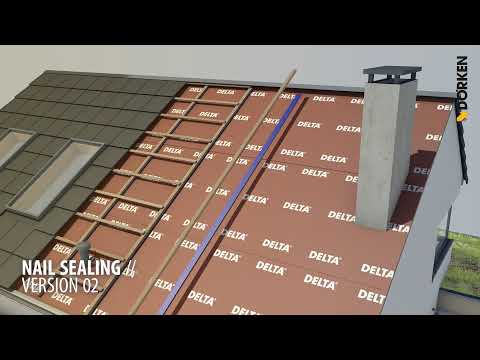 Nageldichtung Dach DELTA® SB 60 Variante 2 - Verlegevideo