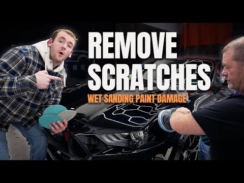 How to Remove Scratches & Paint Defects on a Car | Wet Sanding a Mustang with Paint Damage