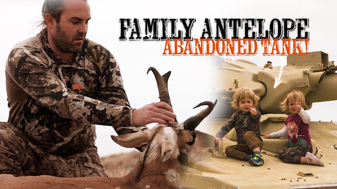 Family, Antelope & an Abandoned Tank