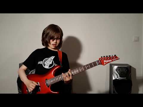Dustin Tomsen 13 yr old covers "Shapes Of Things" (Gary Moore's "We Want Moore! live" version)