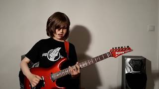Dustin Tomsen 13 yr old covers "Shapes Of Things" (Gary Moore's "We Want Moore! live" version)