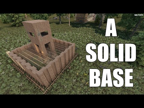 A Solid Base! Base Day One Alpha 21 7 Days To Die Ep 4