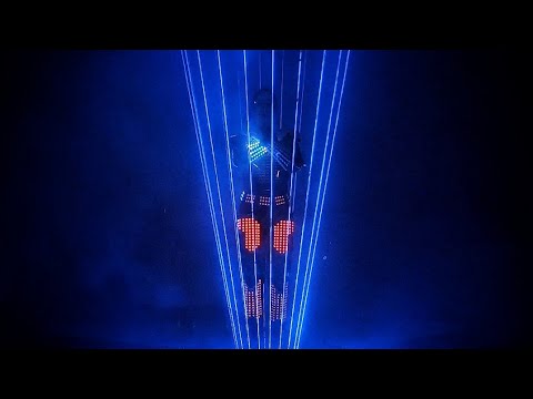 Cветовое, лазерное шоу "Aliens", відео 1