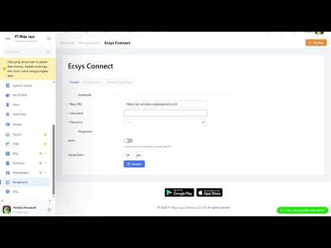 Fitur Integrasi ECSys Connect