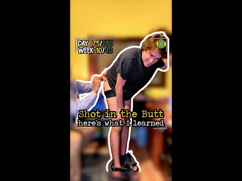 Shot in the Butt, here's what I learned - Day 75 - #Shorts