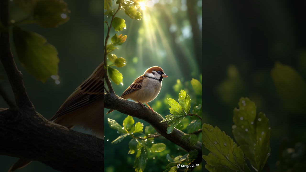 Morning with a Sparrow Bird Sound 🕊️ | Nature’s Quiet Beauty