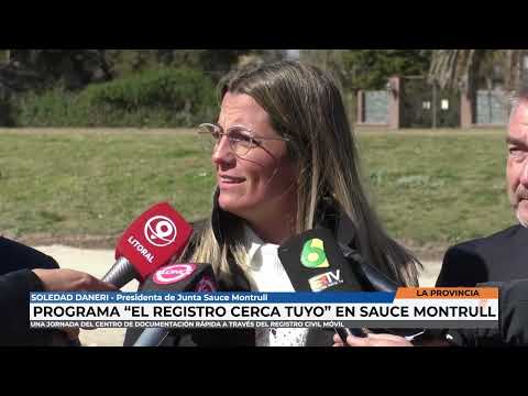 La Provincia - Programa El registro cerca tuyo en Sauce Montrull