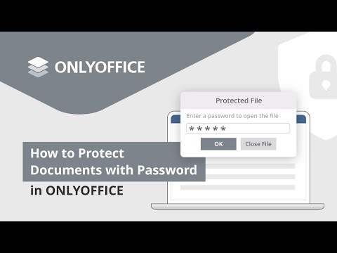 Protect documents with password in ONLYOFFICE Desktop Editors