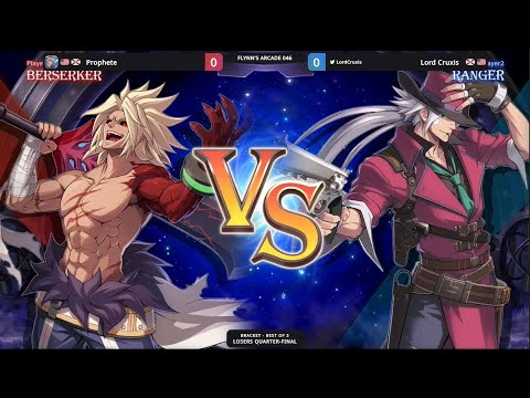 Flynn's Arcade 046 Losers Quarters - Prophete (Berserker) Vs. Lord Cruxis (Ranger) DNF DUEL