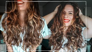 How to Refresh Wavy Hair in Under 5 mins! // My favourite refresh with rosewater and flaxseed serum