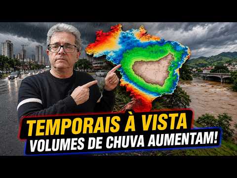 Temporais ganham força, chuva avança e o Sul pode enfrentar dias de muita preocupação