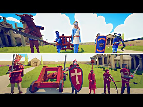 Medieval Team vs Ancient Team 😨 Epic Fight  TABS