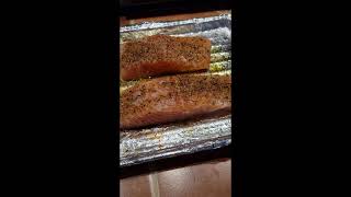 Cooking Salmon In A Toaster Oven | Healthy & Delicious #shorts #Salmon