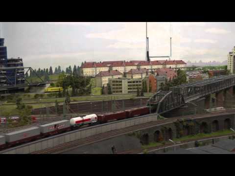 DB class E 94 crocodile type with mixed freight  Miniatur Wunderland Hamburg, Germany