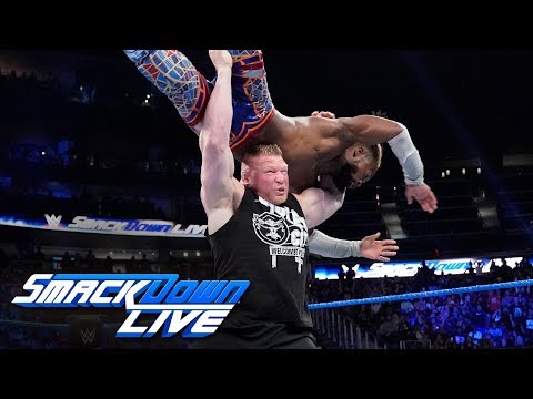 Brock Lesnar assaults Kofi Kingston after The New Day's victory: SmackDown LIVE, Sept. 17, 2019