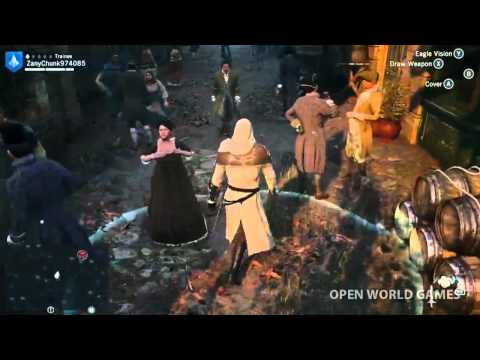 Assassin's Creed Unity New Gameplay: Singleplayer Free Roam Walkthrough LIVE PART 1 PS4 Xbox One PC
