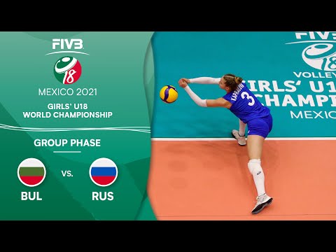 BUL vs. RUS - Group Phase | Girls U18 Volleyball World Champs 2021