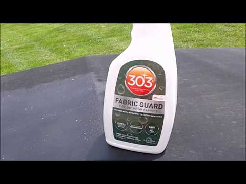 Applying 303 Water Repellent to a convertible top, with results!