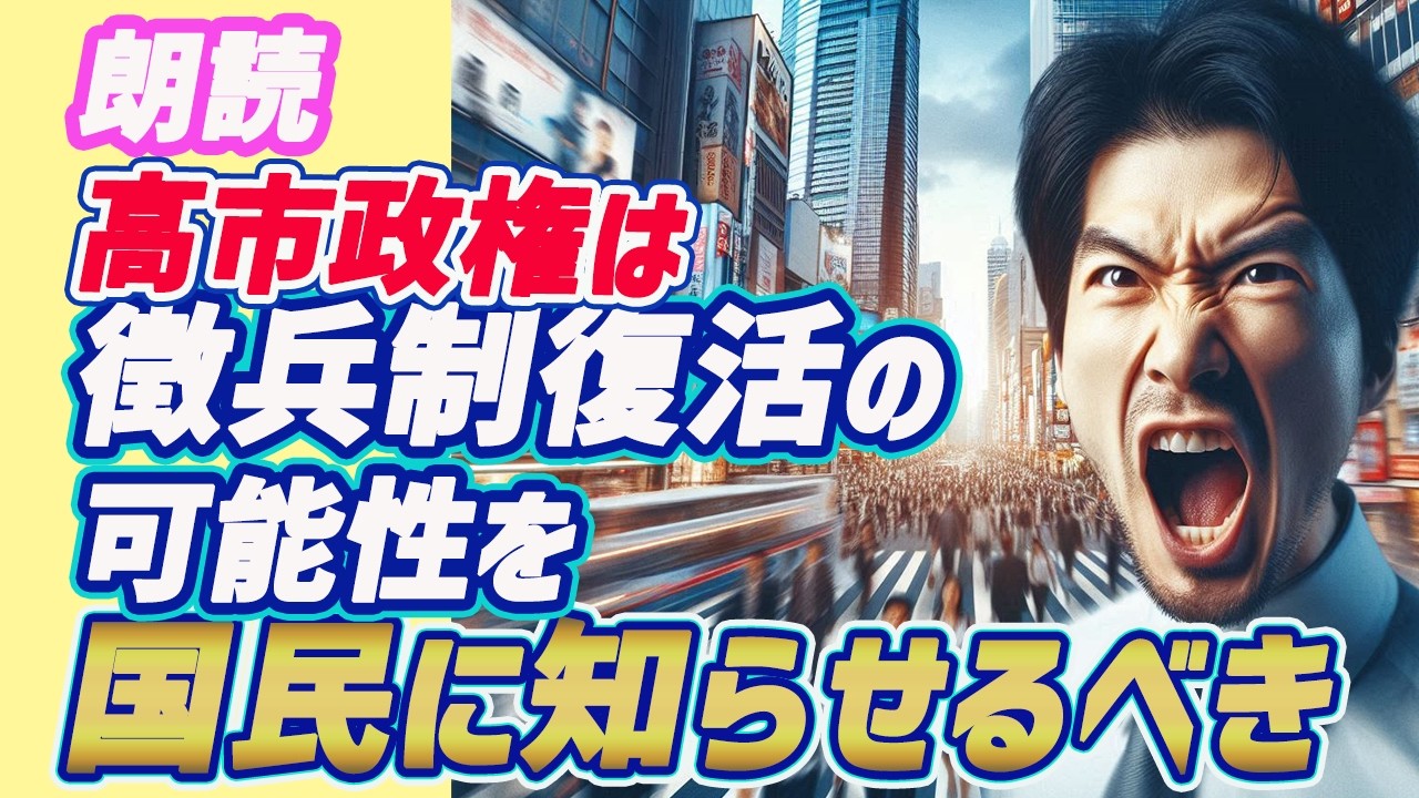 朗読 高市政権は徴兵制復活の可能性を国民に知らせるべき