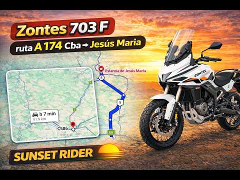 Zontes 703-F Ruta A174 CBA - Col. Tirolesa - Col. Caroya - Jesús Maria