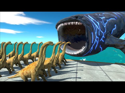 Bloop Challenge - Run Away from The Bloop in Cage - Animal Revolt Battle Simulator