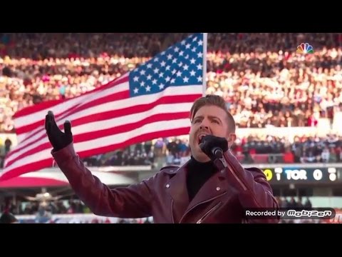 Billy Gilman singing the National Anthem @2017 NHL Centennial Classic