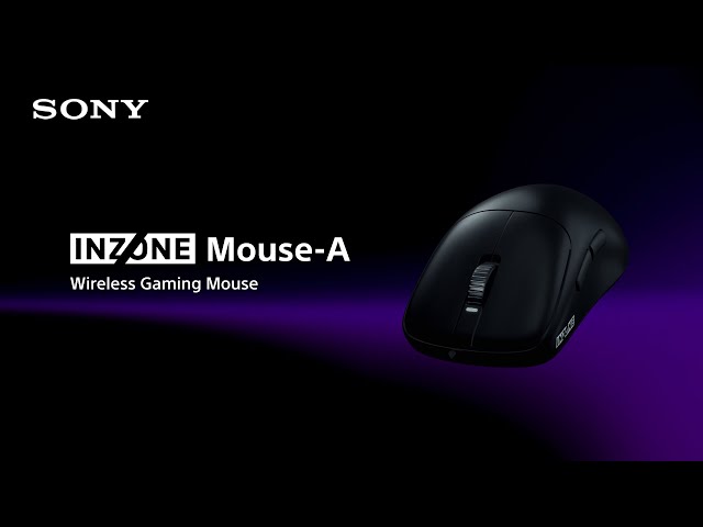 Souris Sony INZONE Sans Fil 30000DPI 8000Hz Ultra Légère USB-C Noir video
