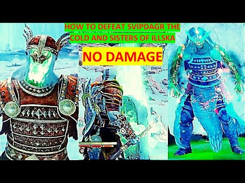 How to Defeat Svipdagr The Cold and Sisters of Illska | No Damage - God of War Ragnarok