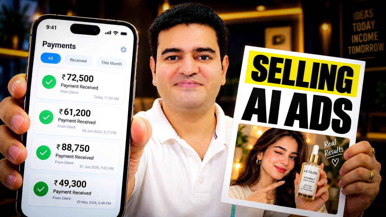 Sell AI UGC Ads to Businesses & Earn ₹1 Lakh+ Per Month | #aiugc #aifreelancing